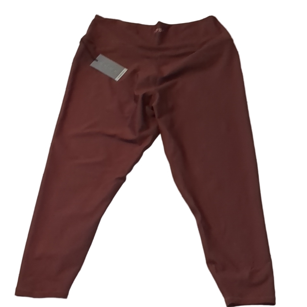 YPB x Abercrombie burgundy 7/8 leggings size XXL short - Picture 6 of 9
